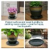 Sunnydaze Outdoor/Indoor High-Fired Glazed UV- and Frost-Resistant Ceramic Flower Pot Planter Saucers - Imperial Blue - 4 of 4