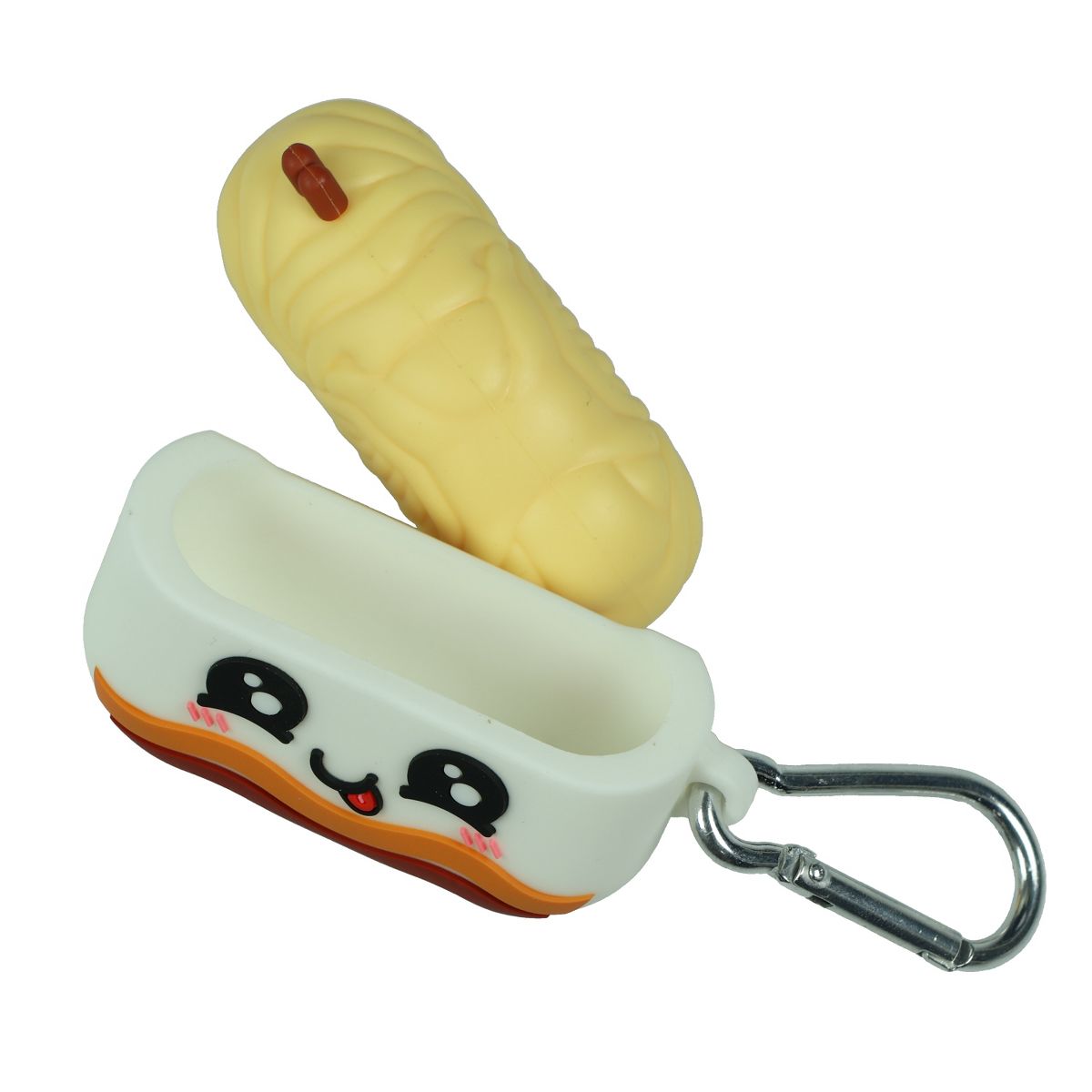 Maruchan Wireless Earbud Case Instant Lunch Holder With Carabiner White - thumbnail 5