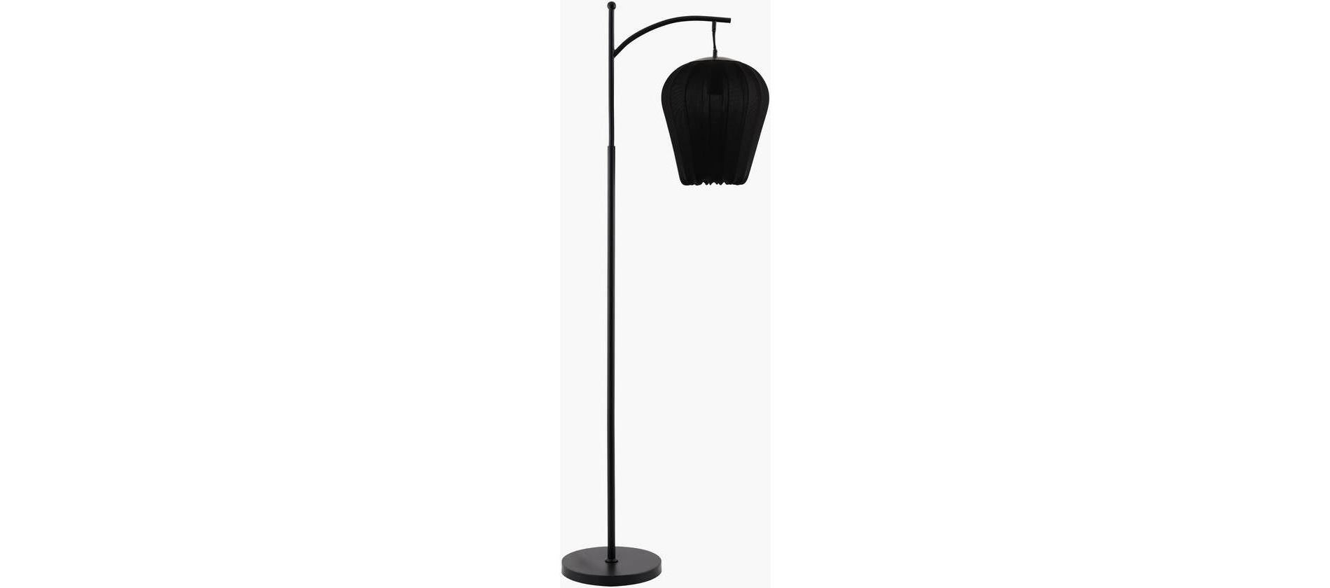 Livabliss Cayo 62"H x 19"W x 12"D Modern Black Floor Lamps