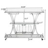 NicBex Mobile Kitchen Island Cart Metal Frame Kitchen Storage Cabinets with 3 Tier Shelves and Bottles Rack for Kitchen - 2 of 4