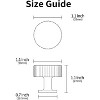 attop 10 Pack Matt Black Cabinet Knobs, 1.1 Inch(28mm) Diameter Cabinet Handles Kitchen Hardware for Cabinets and Drawers - 3 of 3