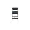 Meridian Furniture,Stryker Black Boucle Fabric and Vegan Leather Stool, Set of 2 - 3 of 4