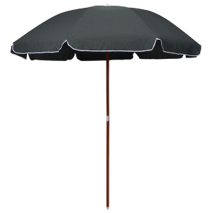 vidaXL Parasol with Steel Pole 94.5" Anthracite - 1 of 4
