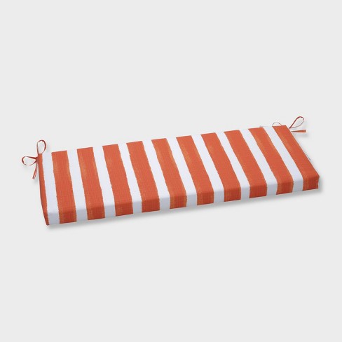 Nico Marmalade Outdoor Bench Cushion Orange Pillow Perfect