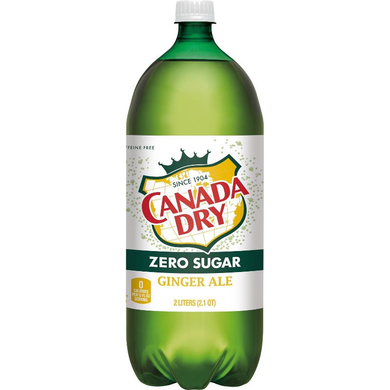 Canada Dry Zero Sugar Ginger Ale Soda - 2 L Bottle, 6 of 7