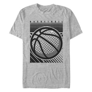Men's Lost Gods Basketball Line Art Poster T-Shirt - 1 of 4