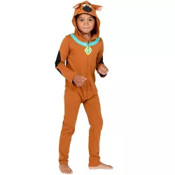 Scooby-Doo Scooby Doo Toddler Boys Zip Up Cosplay Coverall Brown 3T