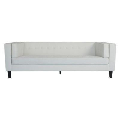 NicBex Velvet Sectional Sofa Couch with Armrest Mid-Century Upholstered 3-Seater Couch with Wood Legs for Living Room,Apartment