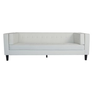 NicBex Velvet Sectional Sofa Couch with Armrest Mid-Century Upholstered 3-Seater Couch with Wood Legs for Living Room,Apartment - 1 of 4