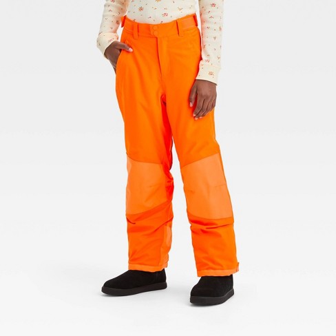 Hudson Baby Unisex Snow Pants, Orange, 2 Toddler