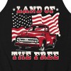 Men's - Instant Message - Land Of The Free Truck And Flag Graphic Tank Top - 2 of 4