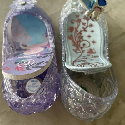 Clear Glass Slippers Princess Cinderella Elsa Costume Shoes Child