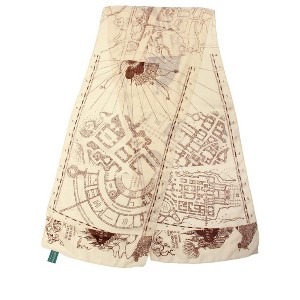 HalloweenCostumes.com One Size Women Women's Harry Potter Marauders Map Scarf Accessory | Adult Harry Potter Accessories, Brown/Brown - 1 of 3