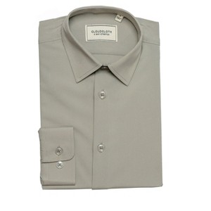 Adam Baker Boy's Regular Fit 4-Way Stretch Long Sleeve Solid Dress Shirt - Colors - 1 of 2
