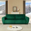 Corduroy 3-Seater Sleeper Sofa - 2-in-1 Convertible Couch with Storage & Cushions for Living Room, Apartment or Office - 2 of 4
