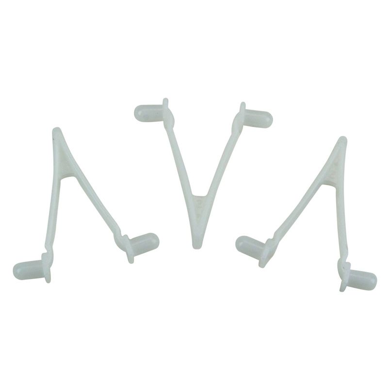 Swimline HydroTools Butterfly Snap-In Clips Swimming Pool Accessory 3pc 2.5" - White, 2 of 3