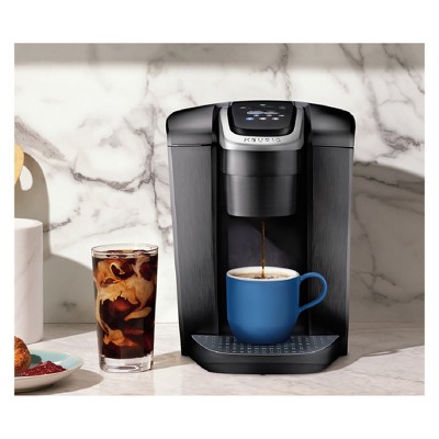 K-Elite Brushed Slate Single-Serve Coffee Maker with Iced Setting