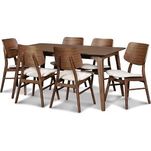 New Classic Furniture,Oscar Solid Wood Table And 6 Chairs In Brown - 1 of 4