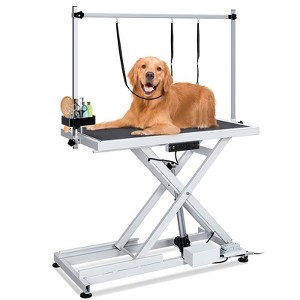 50'' Electric Dog Grooming Table, Professional  X-Type Pet Hydraulic Grooming Table, Anti-Slip Tabletop - 1 of 4