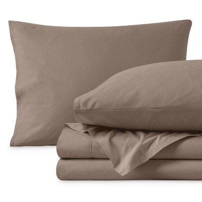 300 Thread Count Organic Cotton Percale Bed Sheet Set by Bare Home