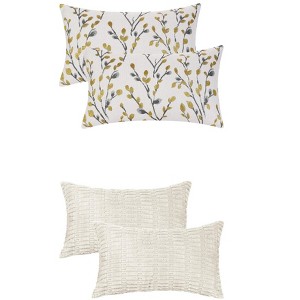 REGALWOVEN 4 Pcs Modern Soft Cozy Throw Pillow Covers for Home Decor 12" x 20" - 1 of 4