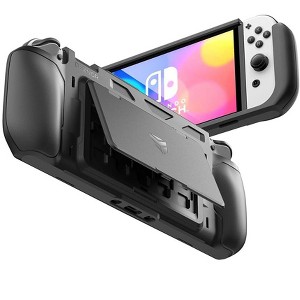 Dexnor Shockproof Case for Nintendo Switch OLED Model (2021), Rugged Protective Case with Adjustable Kickstand, MicroSD & Game Card Storage Slots - 1 of 1