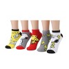 Peanuts Snoopy & Woodstock Womens 5-Pack Ankle Socks - 2 of 4