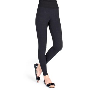 Memoi Women's Comfort Cotton Blend Lightweight Leggings - 1 of 2