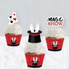 Big Dot of Happiness Ta-Da, Magic Show - Cupcake Decoration - Magical Birthday Party Cupcake Wrappers and Treat Picks Kit - Set of 24 - 3 of 4