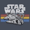 Womens Star Wars Millennium Falcon 77' Vintage Stripes Racerback Tank - 2 of 4