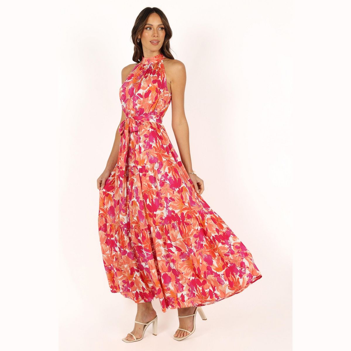 Caroline Maxi Halter Dress - thumbnail 4