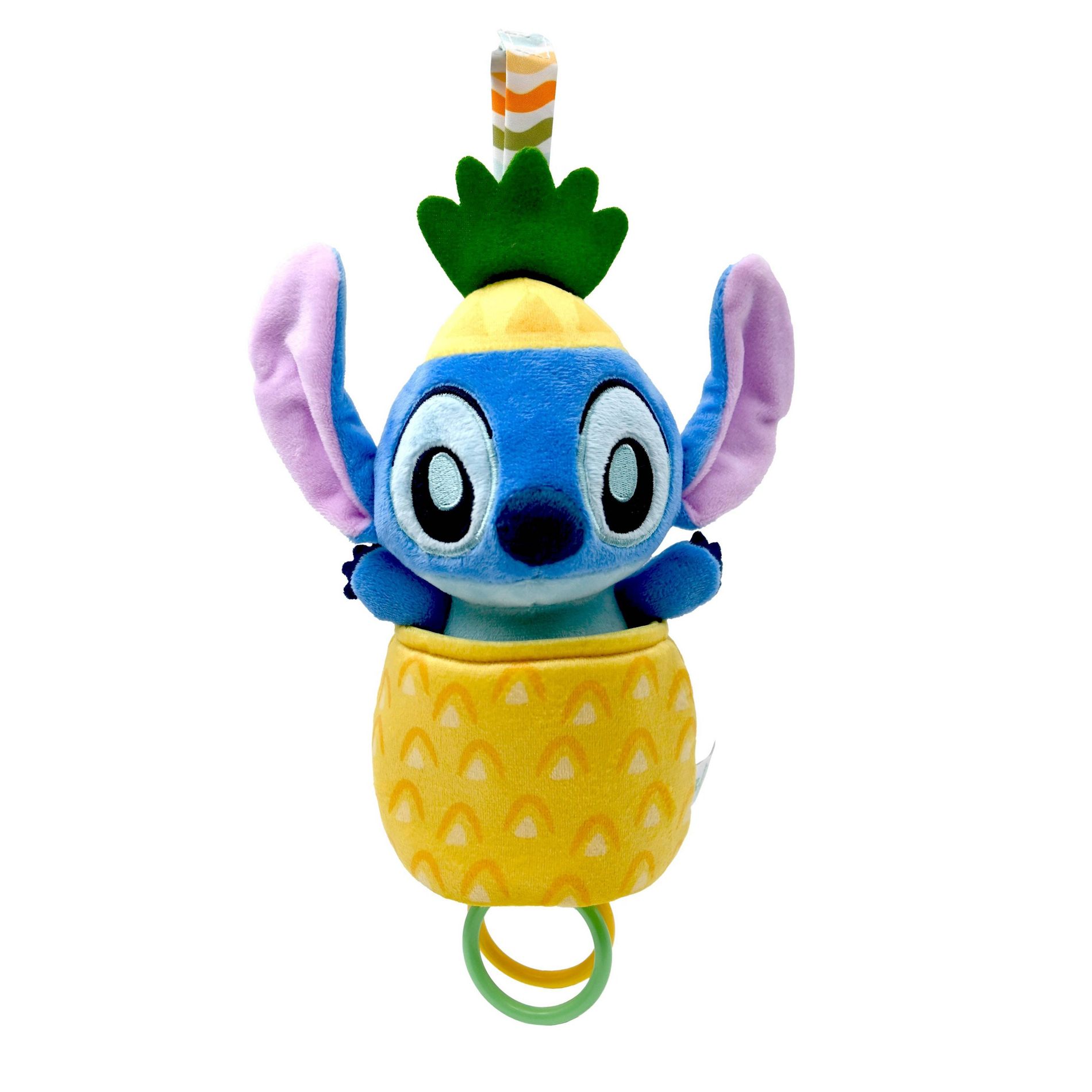 Disney Baby Stitch Pull Down Pineapple Ziggle Baby Activity Toy