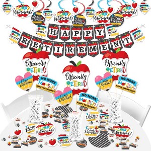 Big Dot of Happiness Teacher Retirement - Happy Retirement Party Supplies - Banner Decoration Kit - Fundle Bundle - 1 of 4