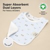 KeaBabies 8-Pack Organic Baby Bibs for Boy, Girl, Drool Bibs, Baby Bib for Girls, Boys,  Newborn Teething Bibs - 4 of 4