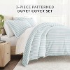 Stripe Pattern Premium Ultra Soft 2PC/3PC Duvet Cover & Shams Set, Easy Care - Becky Cameron (Shams Included) - 2 of 4