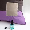Slickblue Passion Decorative Patchwork Cushion - 19.7", Knitted Fabric, Hidden Zipper, Modern Style Pillow - 3 of 3