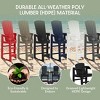 WestinTrends Azura Outdoor Tall Adirondack Chairs With Connecting Table Tray (Set of 2), White - 4 of 4