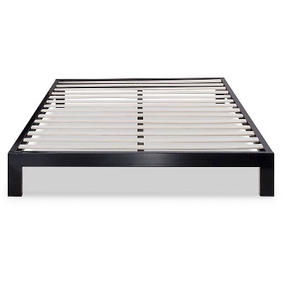 target black metal bed