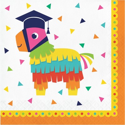 48ct Fiesta Fun Grad Napkins