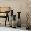 VisioGear Floor Vases, 3-Piece Home Decoration Vases with High Independent Flower Racks for Living Room, White & Black, 6.1"*6.1"*27.56" - 2 of 4