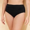Women's Shirred High Waist Full Coverage Bikini Bottom - Shade & Shore™ - 4 of 4