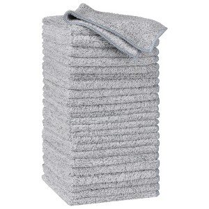 Unique Bargains Housekeeping Microfiber Ultra Soft Absorbent Lint Free Kitchen Towel Gray - 1 of 4