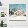 Courtside Market Church on Christmas 16x16 Gallery-Wrapped Canvas - 2 of 4