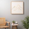 Nature Magick Adventure Mountains Bamboo Framed Wall Art White/Gold - Deny Designs - 3 of 3