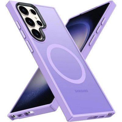 Entronix [Magnetic] Case Compatible with Galaxy S24 Ultra - Translucent Frosted Matte