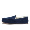 Women's Fuzzy Lined Suede Moccasin Slippers - 3 of 4