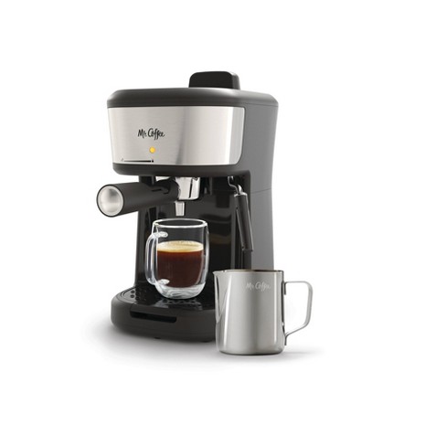 Mr. Coffee 4-Shot Steam Espresso, Cappuccino, and Latte Maker with Stainless Steel Frothing Pitcher - image 1 of 4