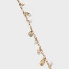 Mixed Shell and Simulated Pearl Beaded 29.5 Inch Shoulder Purse Strap - A New Day™ Gold - 4 of 4