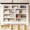 Dresser for Bedroom, Dressers & Chests of Drawers with 9 Wide Drawers, Tall Dresser with Ornately Carved Metal Handles - 4 of 4