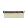 Cheung's Reid Wooden 3 Slot Storage Caddy - Rustic White - 4 of 4